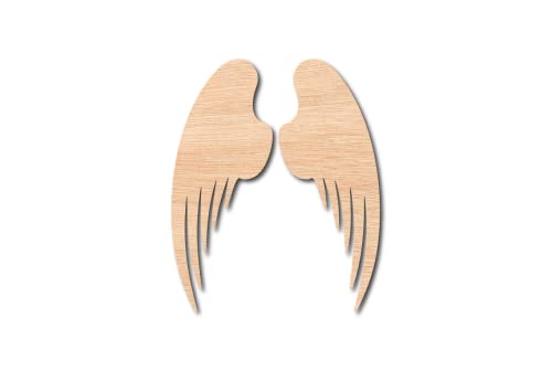 Henrik Unfinished Wood for Crafts – Wooden Angel Wings – Various Size, 1 Pcs, 7 in