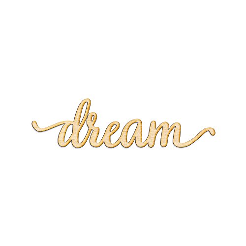 Dream Script Woodums Wood Sign Home Décor Wall Art for Kids Nursery or Child’s Bedroom – Unfinished 24″ x 7″