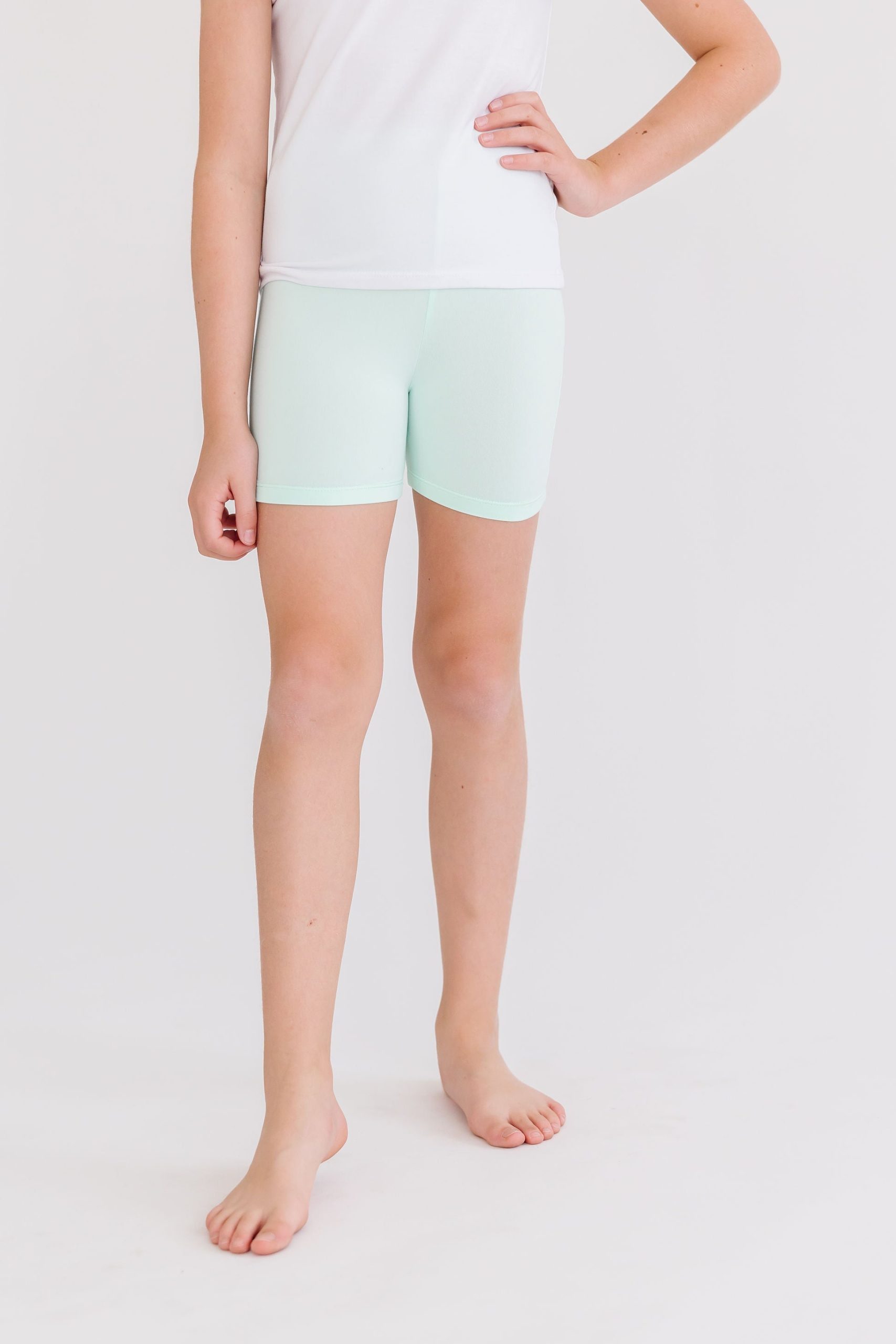 Pastel Green Twirl Shorts