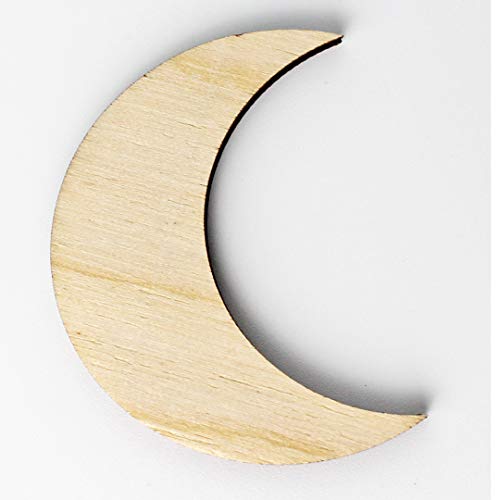 Moon Halloween Unfinished Wood Laser Cut Out Cutout Shape Crafts Sign DIY Ready to Paint or Stain