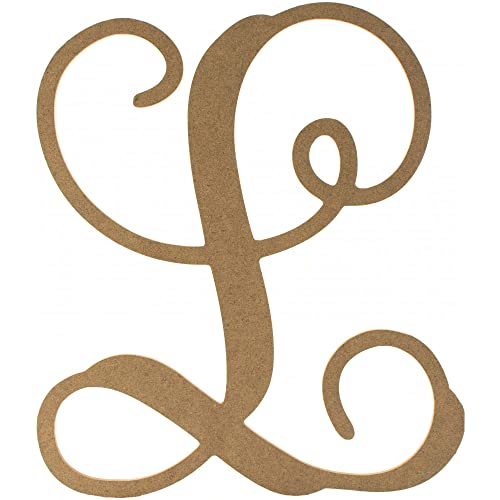 12″ Vine Monogram Script Letter L – Door Hanger, Wall Decor, Alphabet for Birthday, Wedding, Baby Shower, Nursery (L)