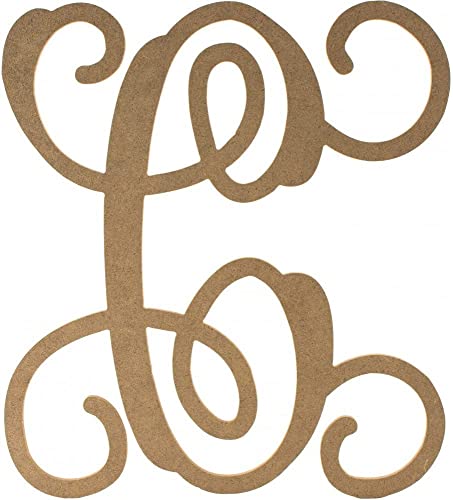 12″ Vine Monogram Script Letter C – Door Hanger, Wall Decor, Alphabet for Birthday, Wedding, Baby Shower, Nursery (C)