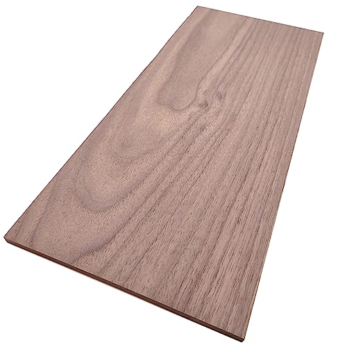 The Hardwood Edge Walnut Wood Planks – Walnut Wood for Unfinished Wood Crafts – 1/4’’ (6mm) 100% Pure Hardwood – Laser Engraving Blanks – Walnut