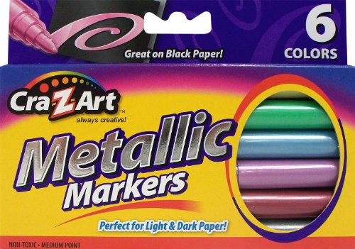 Cra-Z-art Metallic Markers, 6-Count (10029-24)