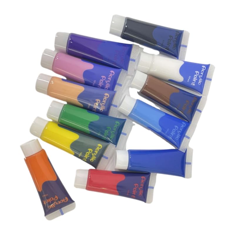 12 PCS 12ML Highlighting Acrylic Paint Set