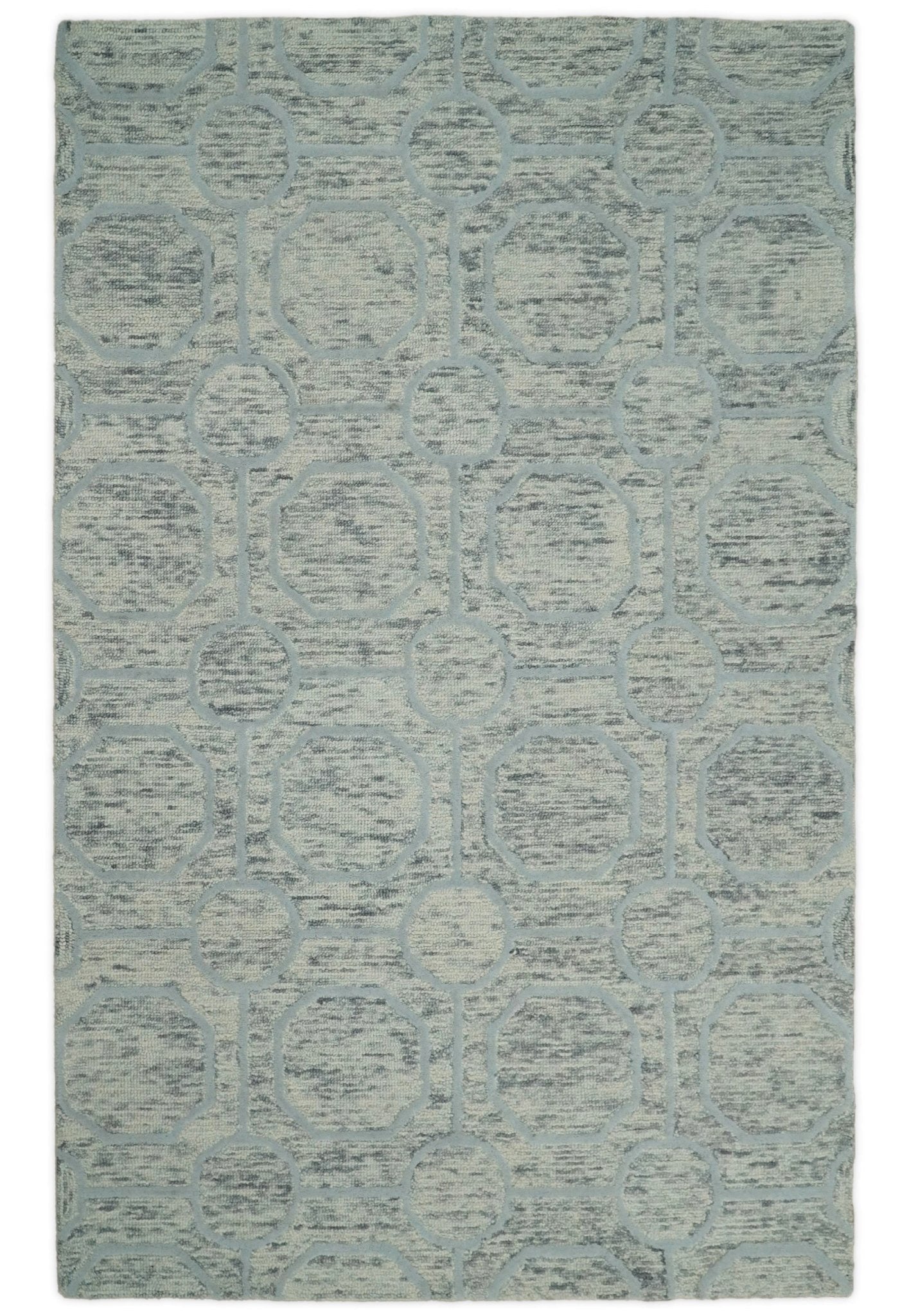 5×8 and 8×11  Handmade Area rug made with fine Wool Area Rug | TRD6376B