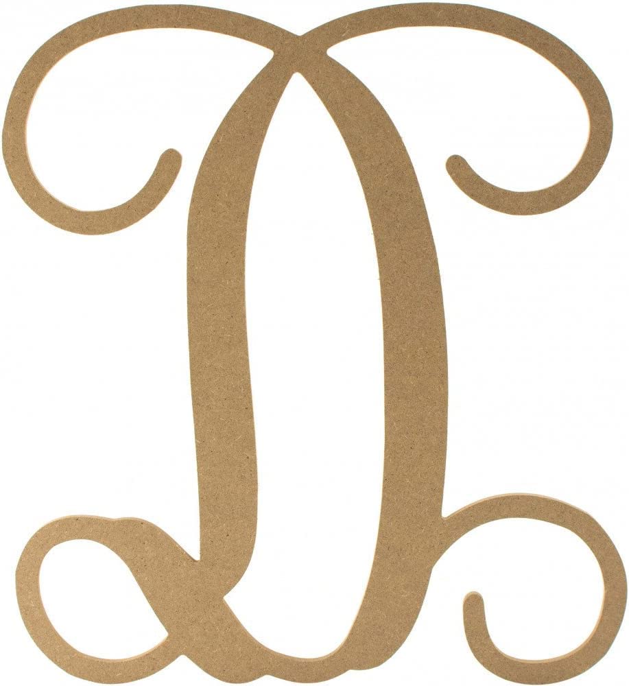 12″ Vine Monogram Script Letter D – Door Hanger, Wall Decor, Alphabet for Birthday, Wedding, Baby Shower, Nursery (D)