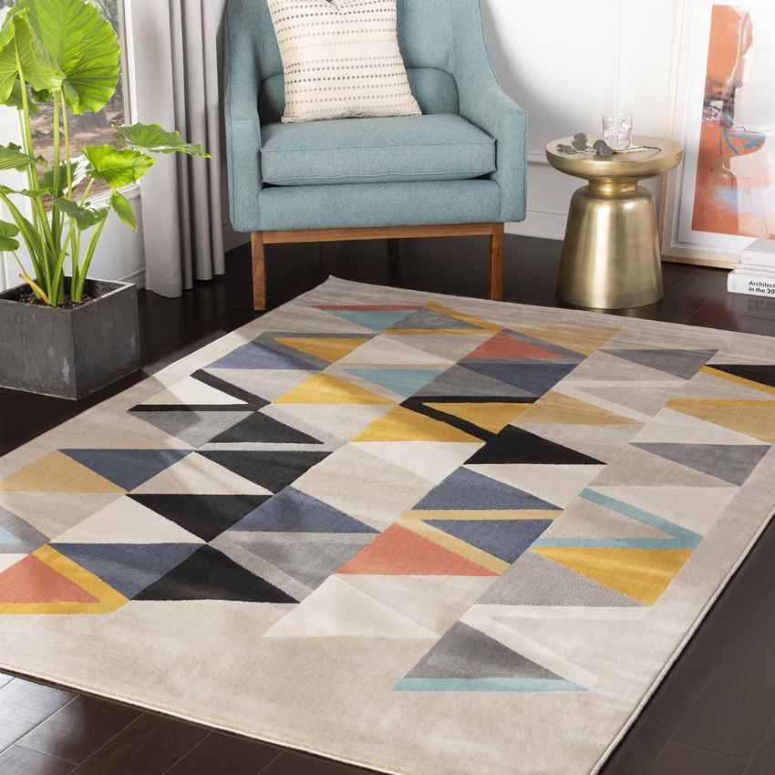 Domwier Modern Taupe Area Rug