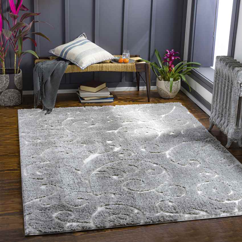 Hazelaar Modern Light Gray Area Rug