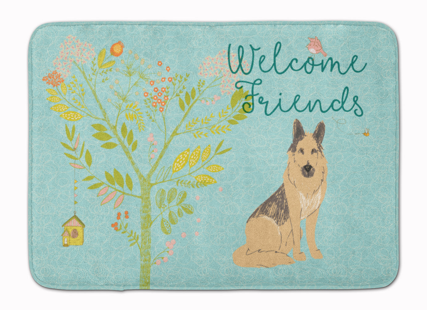 Welcome Friends German Shepherd Machine Washable Memory Foam Mat BB7578RUG