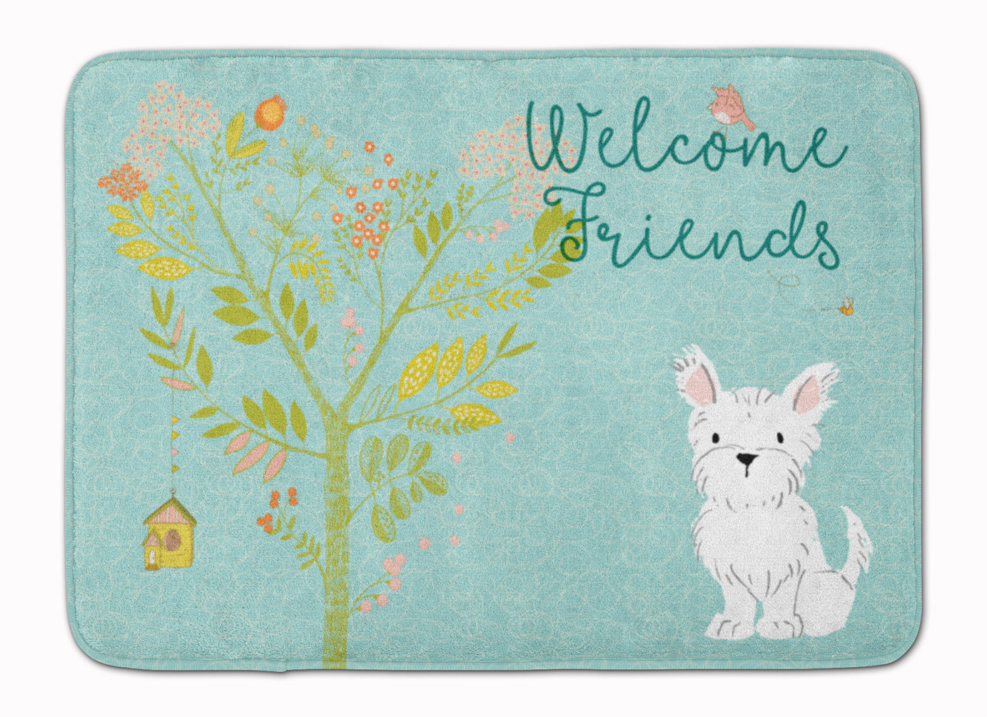 Welcome Friends Westie Machine Washable Memory Foam Mat BB7640RUG