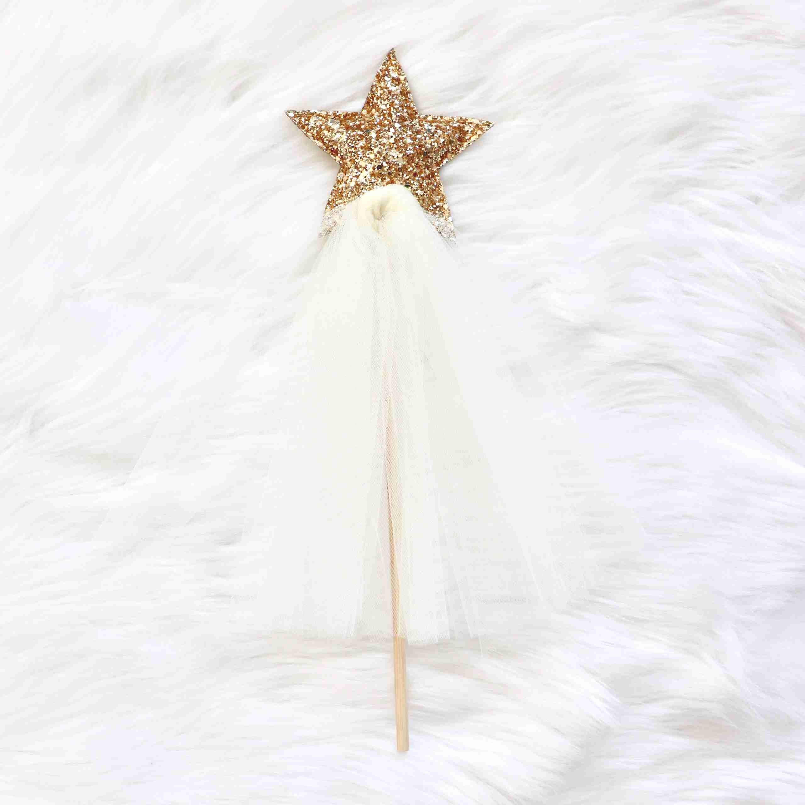 Sparkle Magic Wand – Gold/white