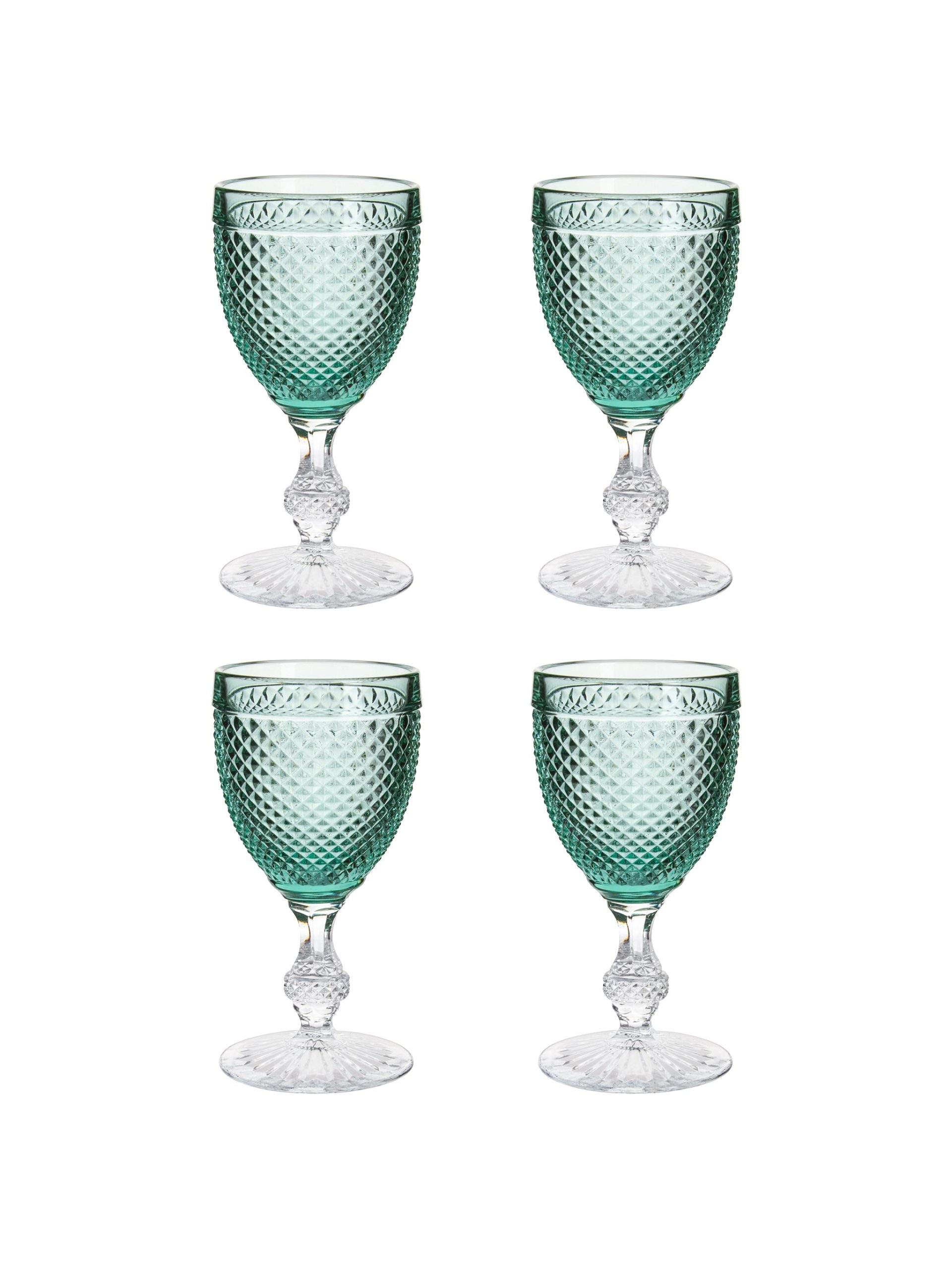 Bicos Bicolor Green Goblets