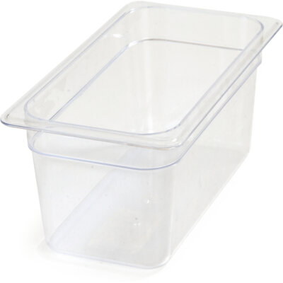 Carlisle 3066207 – Food Pan, 1/3 size, 12-3/4″ x 7″ x 6″ deep, clear, (Case of 6)