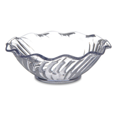 Carlisle 453107 – Tulip Berry Dish, 5 oz., 4-5/8″ dia., scalloped edge, SAN, clear, (Case of 24)