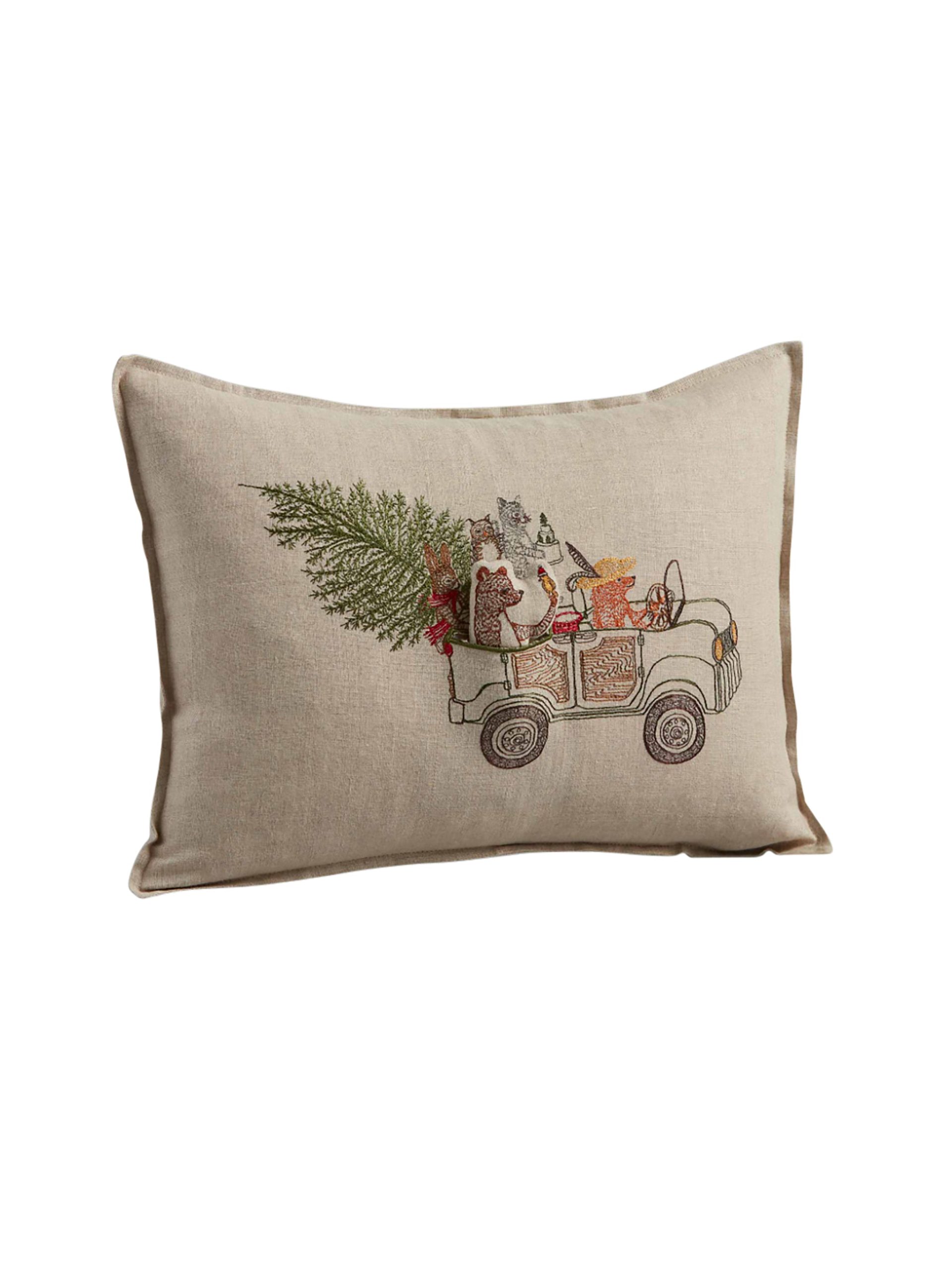 Coral & Tusk Christmas Tree Car Pocket Pillow