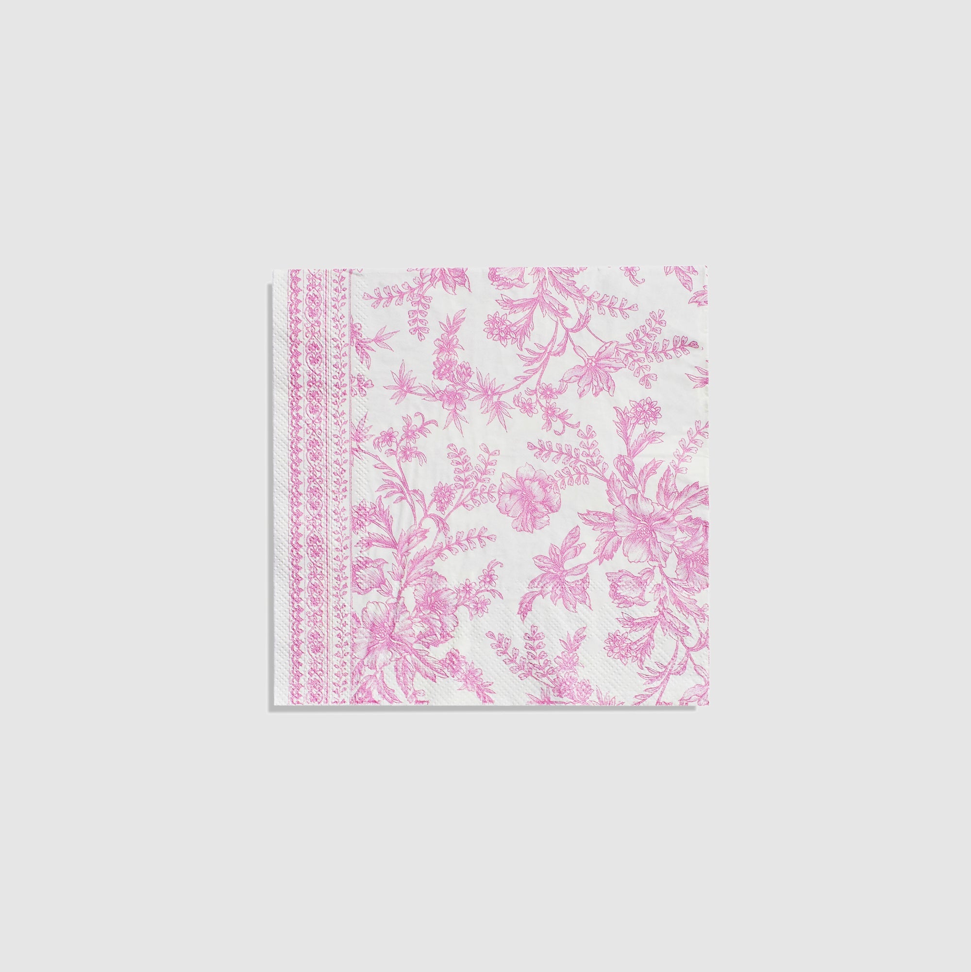 Pink Toile Large Napkins (25 per pack) by Coterie