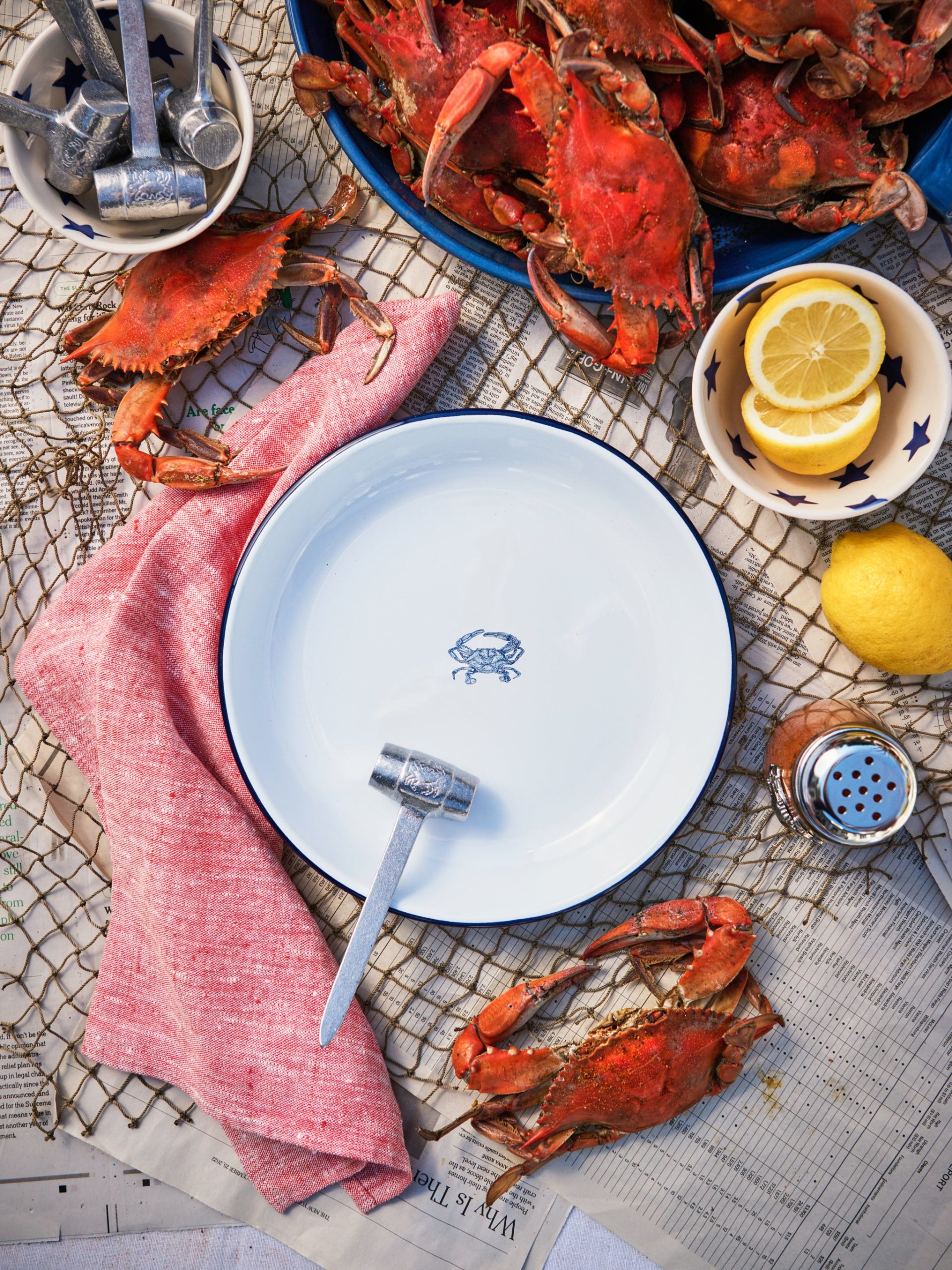 Crow Canyon Crab Rimmed Dinner Plate