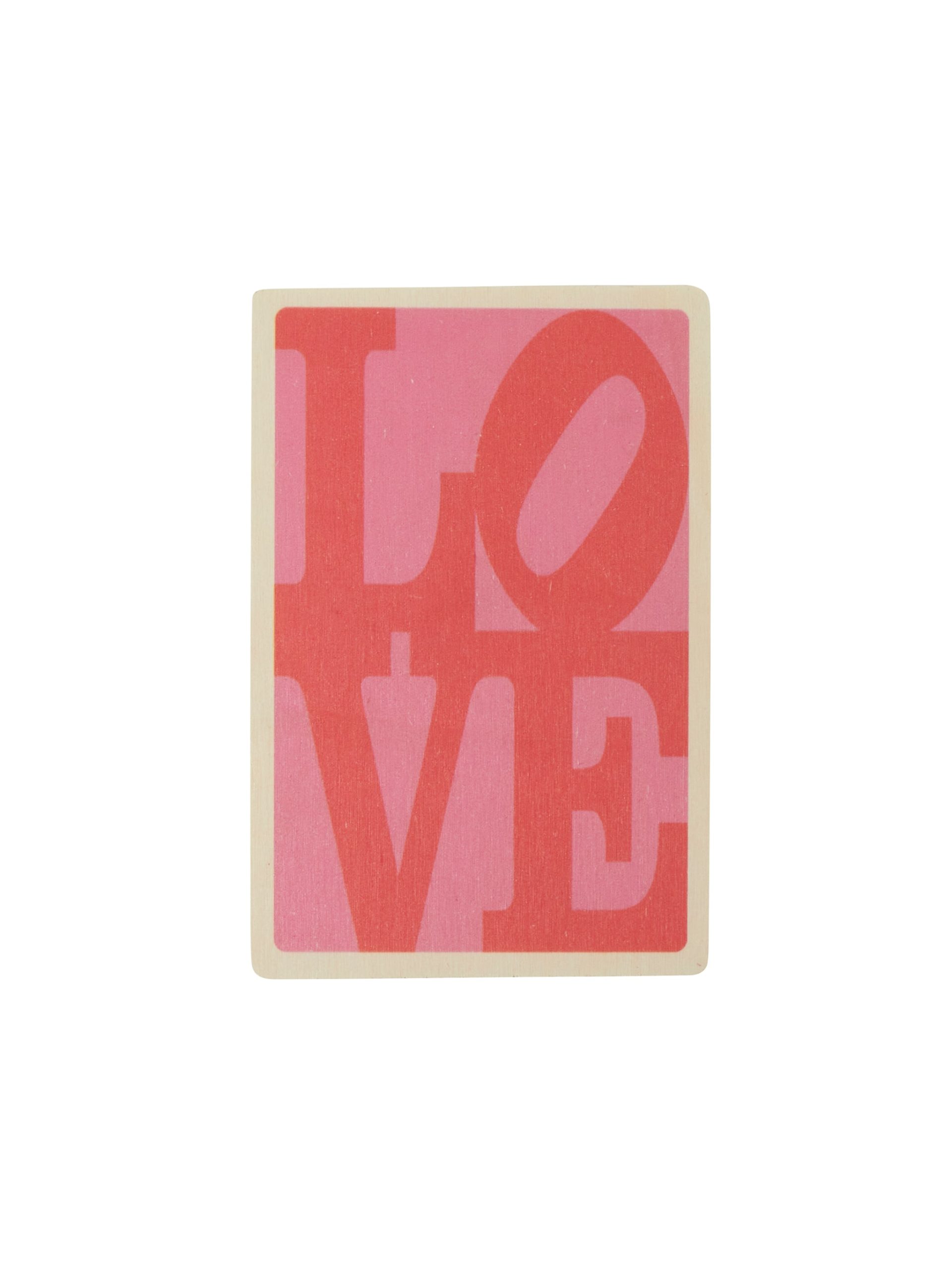 Love Wooden Postcard