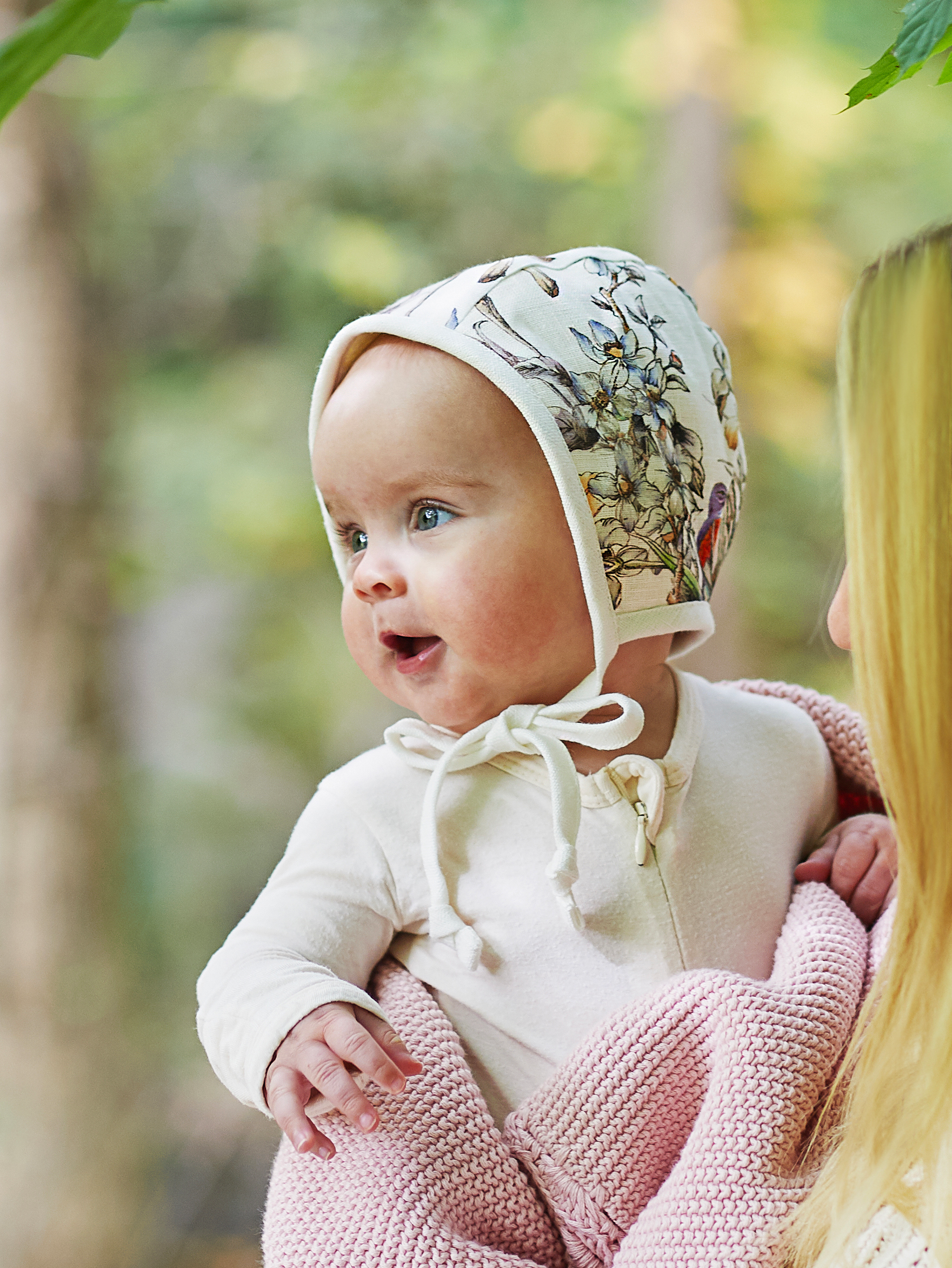 Briar Baby Songbird Linen Bonnet