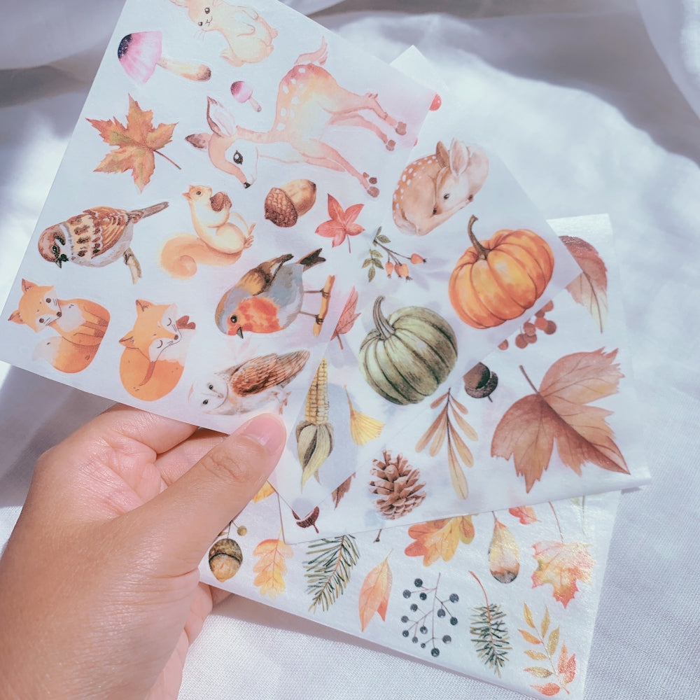 Autumn Light Washi Paper Sticker Set by The Washi Tape Shop