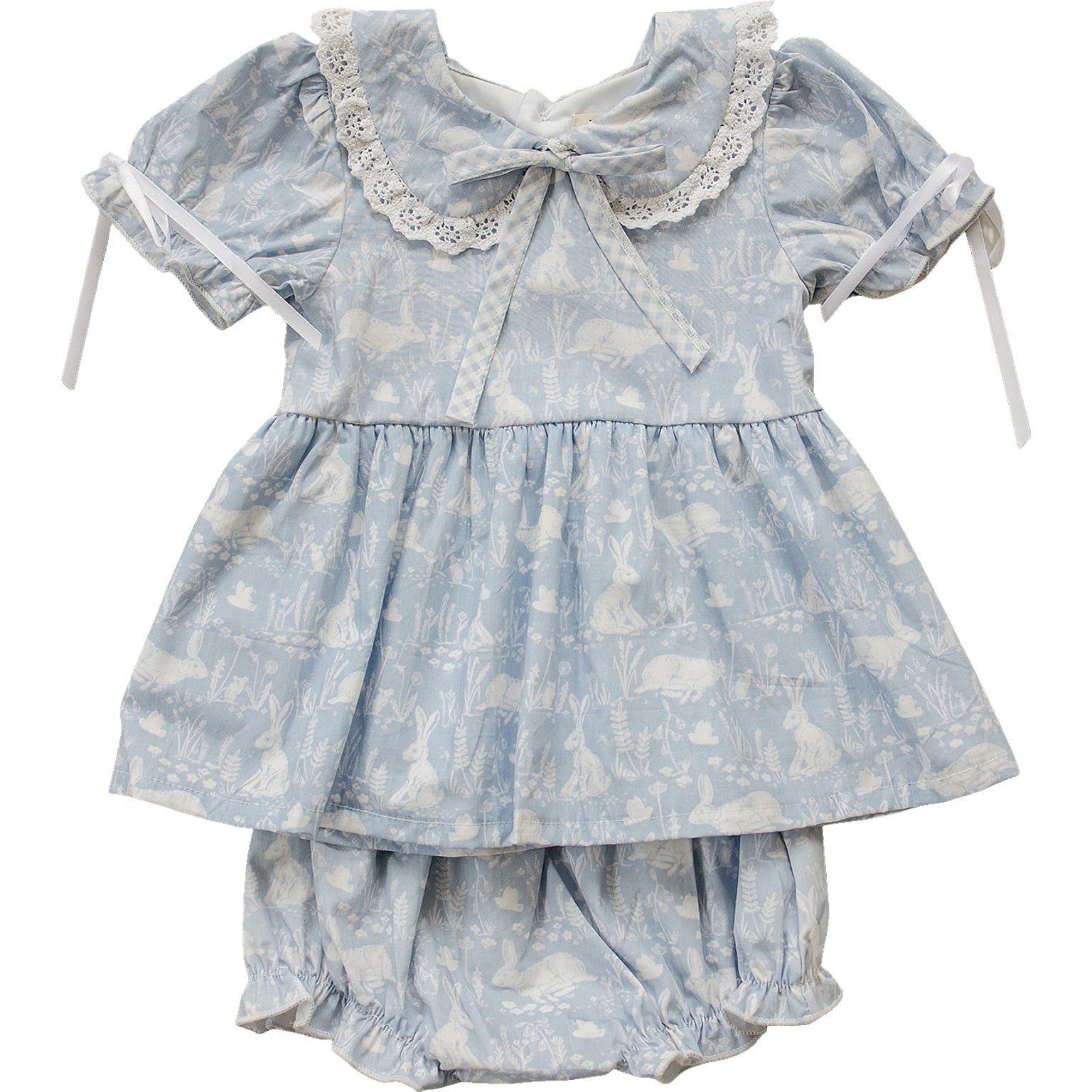 Blue Bunny Bloomer Set