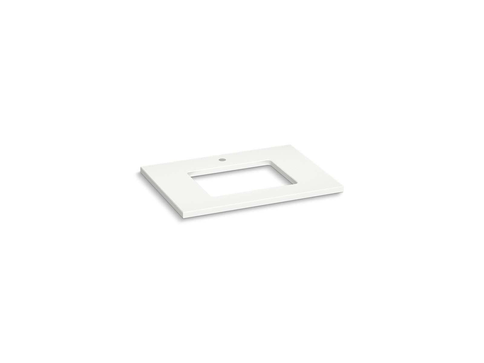 KOHLER K-28248-MMW Silestone 31″ Quartz Vanity Top With Rectangular Cutout In Miami White