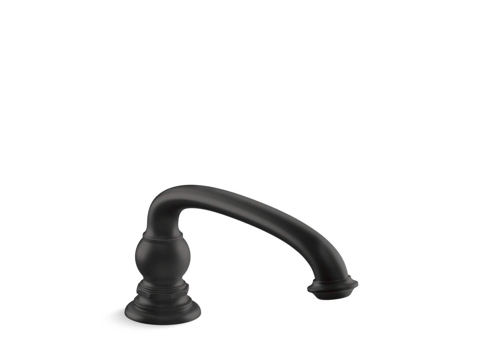 KOHLER K-72778-BL Artifacts Deck-Mount Bath Spout With Arc Design In Matte Black