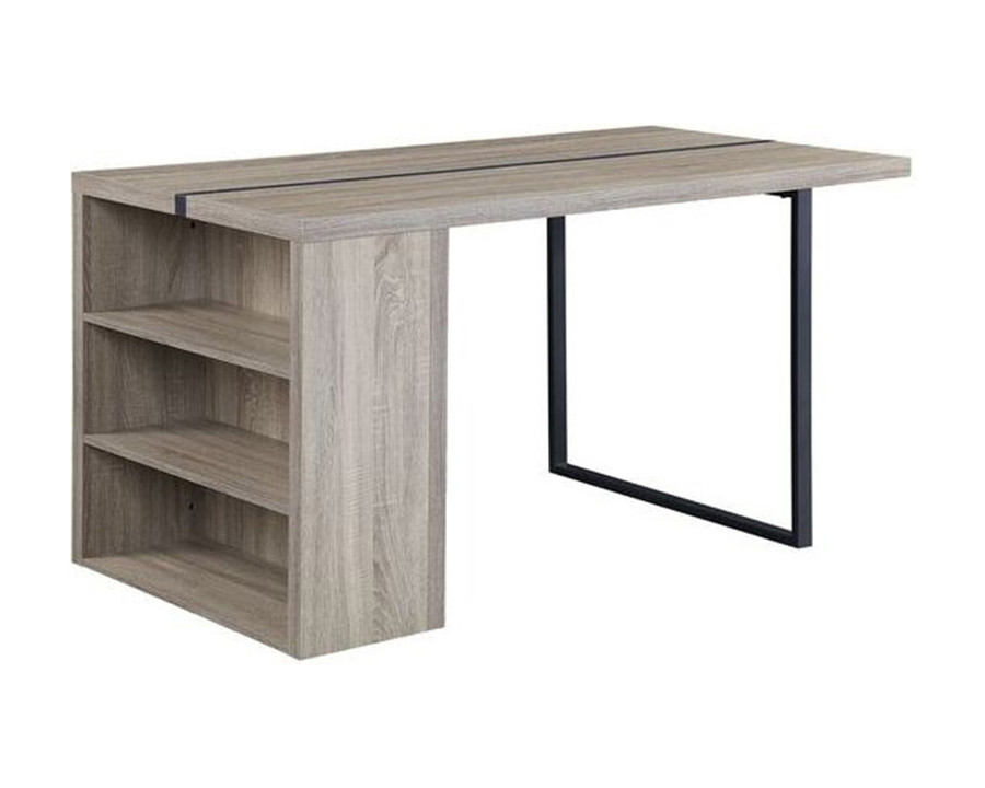 ACME – Patwin Dining Table in Gray Oak/Black