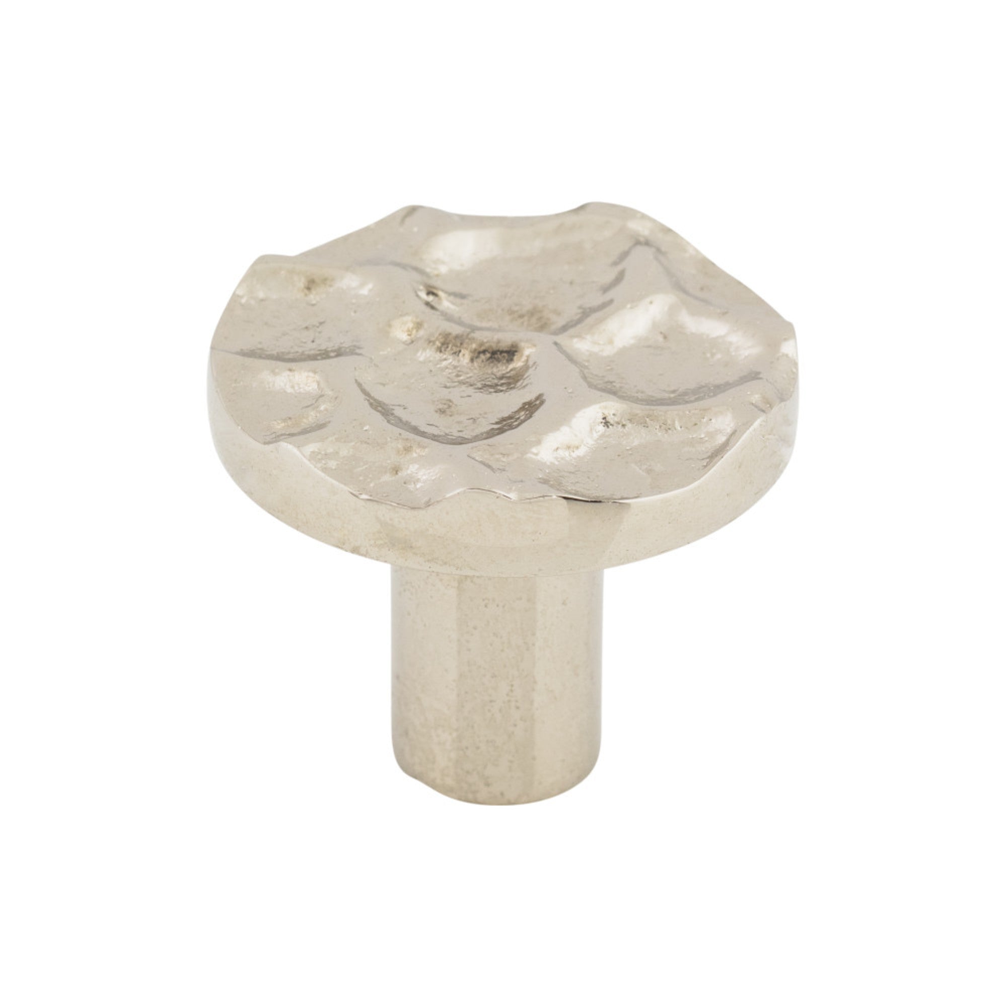 TOP KNOBS TK296PN Cobblestone 1 3/8″ Diameter Round Knob – Polished Nickel