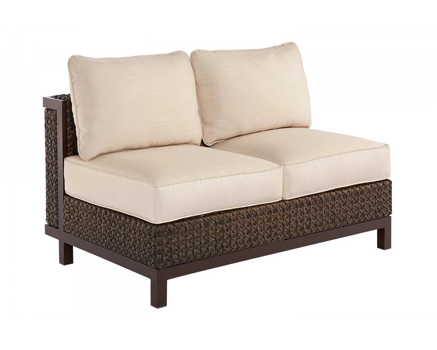 A.R.T. – Epicenters Outdoor Brentwood Wicker Armless Loveseat