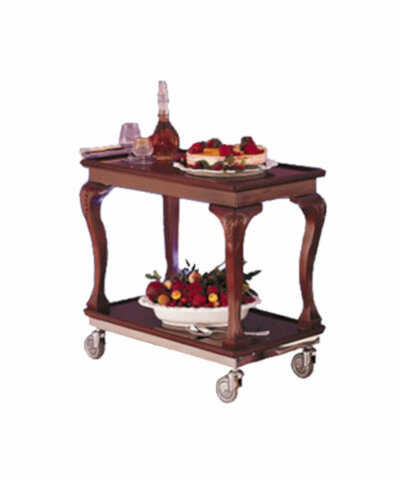 Bon Chef 50030 – Guerridon Neo Trolley, 37-1/2″ x 19-1/2″ x 31″H, mahogany fini