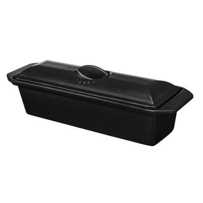 Cardinal FN430 – Terrine, 14.17″L x 10.62″W x 4.53″H, rectangular, cast iron, matte black