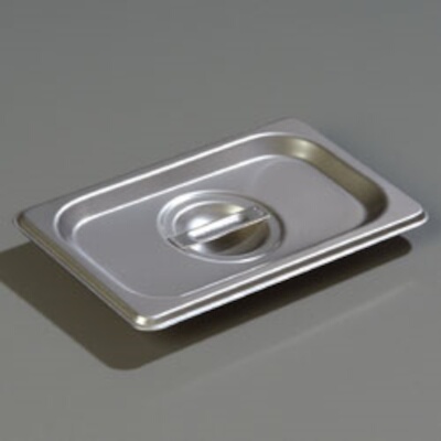 Carlisle 607190C – Steam Table Pan Cover, 1/9-size, solid, lift-off, recessed handle