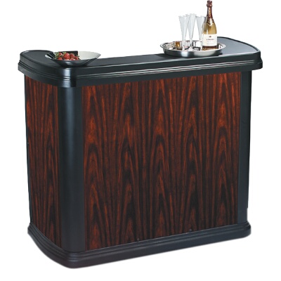 Carlisle 7550094 – Maximizer Portable Bar, 56″L x 26-1/2″W x 48-1/2″H, 15 gallon ice-bin, cherrywood