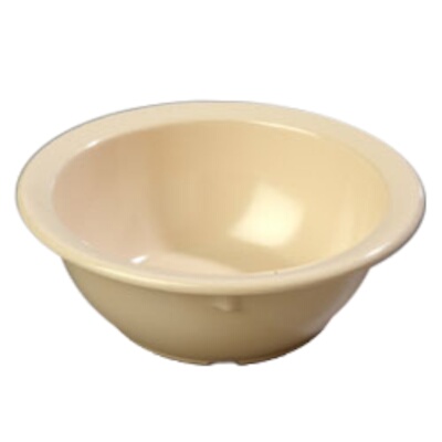 Carlisle KL11925 – Kingline Rimmed Nappie Bowl, 12-1/2 oz., 5-1/2″ dia., melamine, tan, (Case of 48)