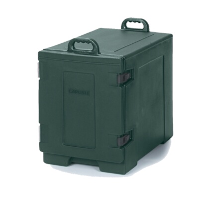 Carlisle PC300N08 – Food Carrier, end loader, holds (8) food pans, insulated, forest green