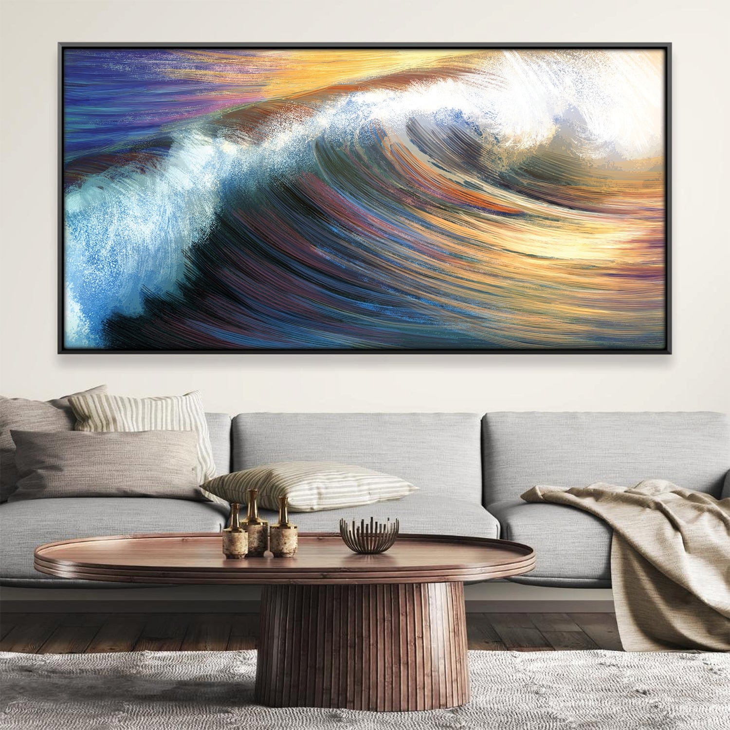 Deep Waves Canvas