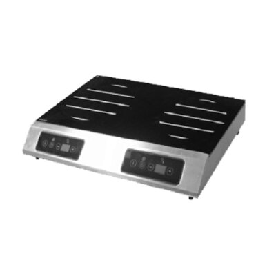 Equipex GL2-6000 – Induction Range, electric, (2) 8″ burners, side-to-side, 208/240V, 6.0kW