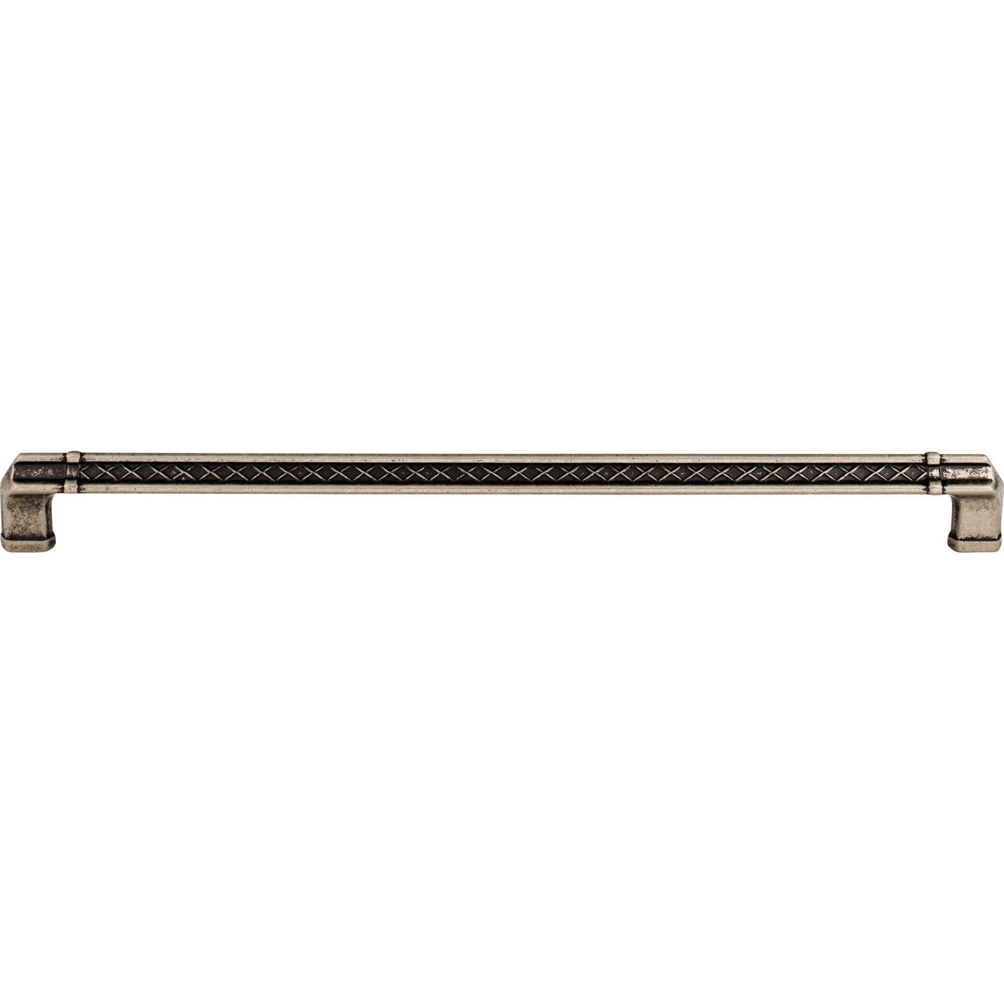 TOP KNOBS TK207PTA Tower Bridge 12″ Center to Center Bar Pull – Pewter Antique