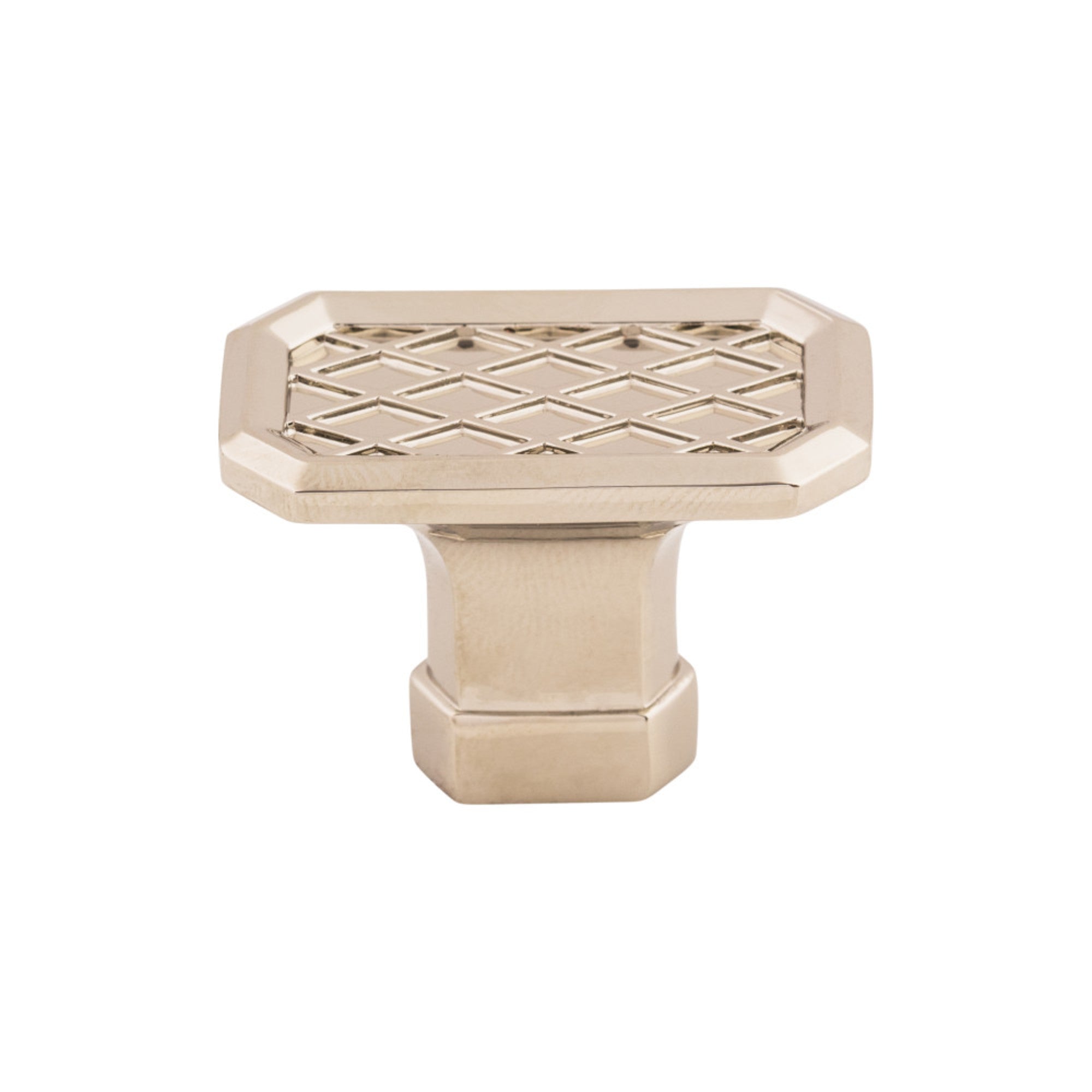 TOP KNOBS TK205PN Tower Bridge 1 1/2″ Length Geometric Knob – Polished Nickel