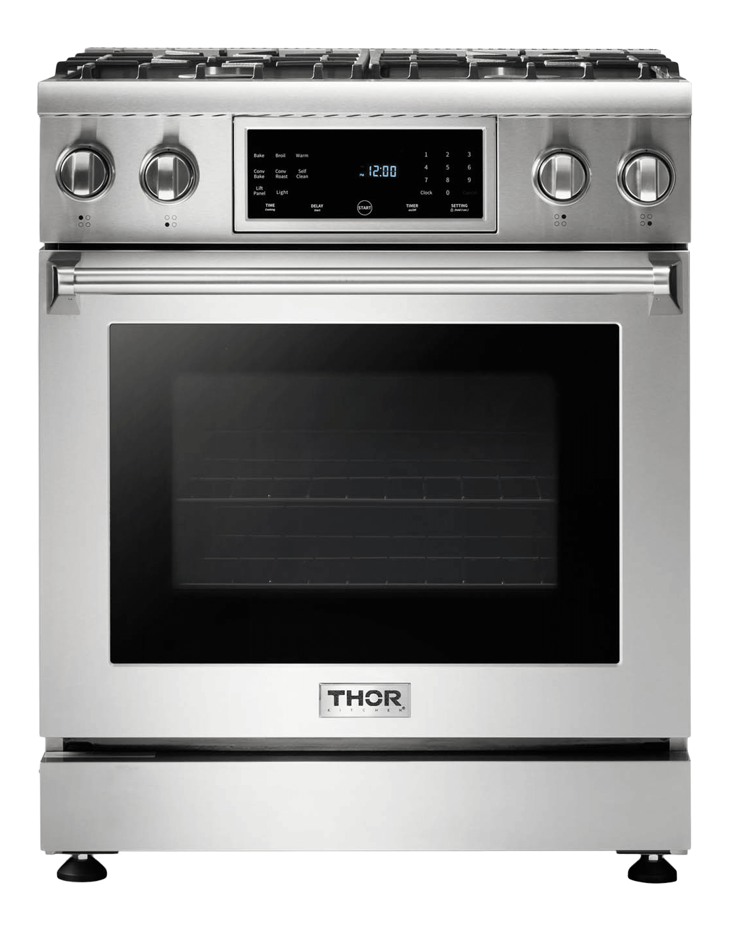 Thor Kitchen 30-inch Tilt Panel Gas Range – Professional – Model Trg3001