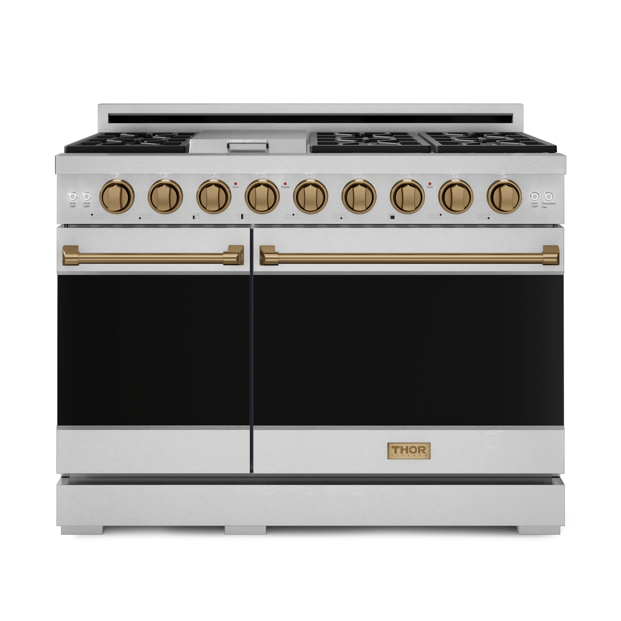 48 Inch Professional Gas Range With Pro-style Knobs In Stainless Steel/bronze  Gordon Ramsay Series – Rsg48e-brz