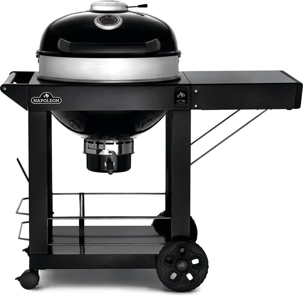 Professional 22 Charcoal Cart 22-inch Kettle Grill with Cart , Charcoal, Black