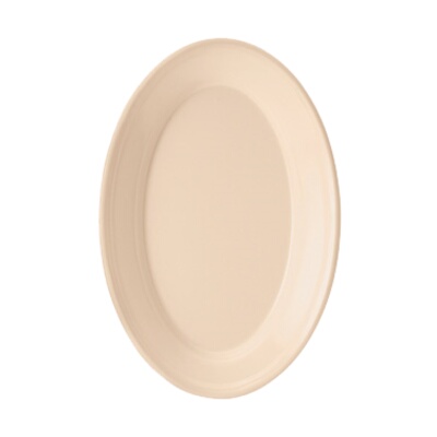 GET OP-911-T – Supermel Platter, 9-1/4″ x 6-1/4″, oval, melamine, tan, (Case of 24)