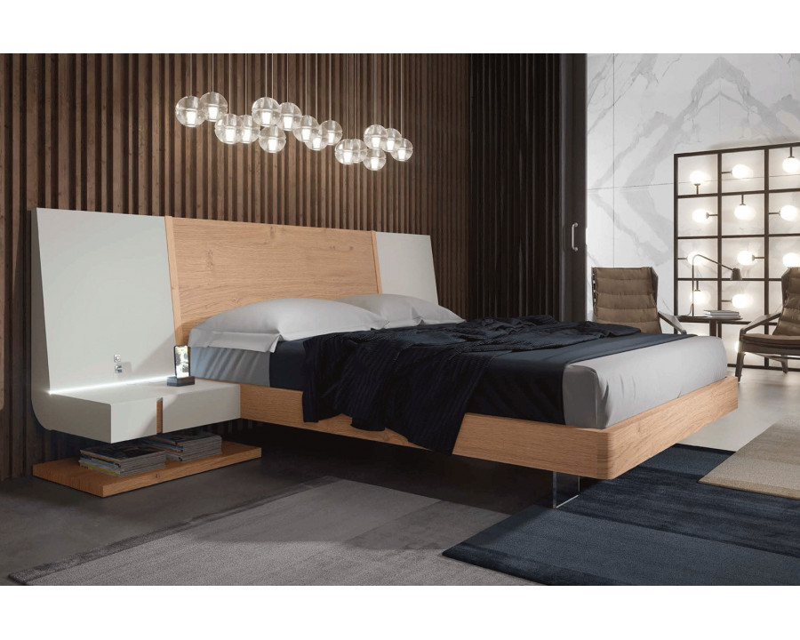 Garcia Sabate – Air Bed with Hanged Bedside Tables and Light