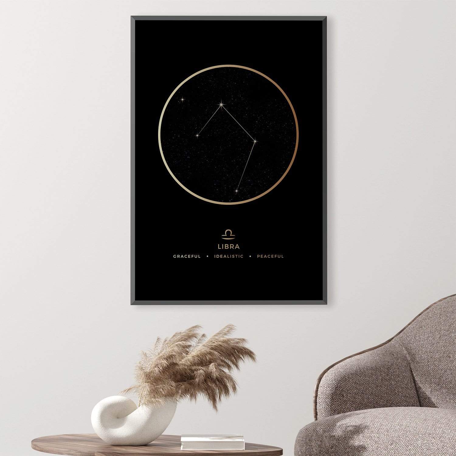 Libra Traits Gold Canvas