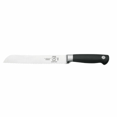 Mercer M20508 – Bread Knife, 8″, precision forged, high carbon, German steel, black handle