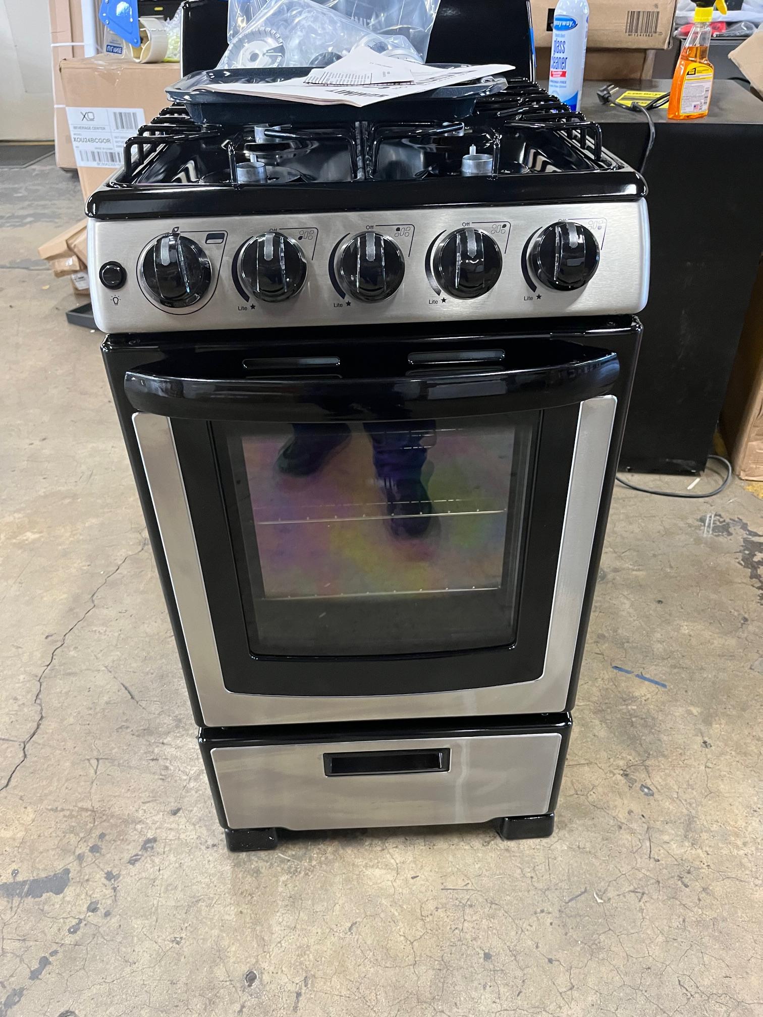 “Open Box” Summit 20″ Wide Gas Range PRO201SS