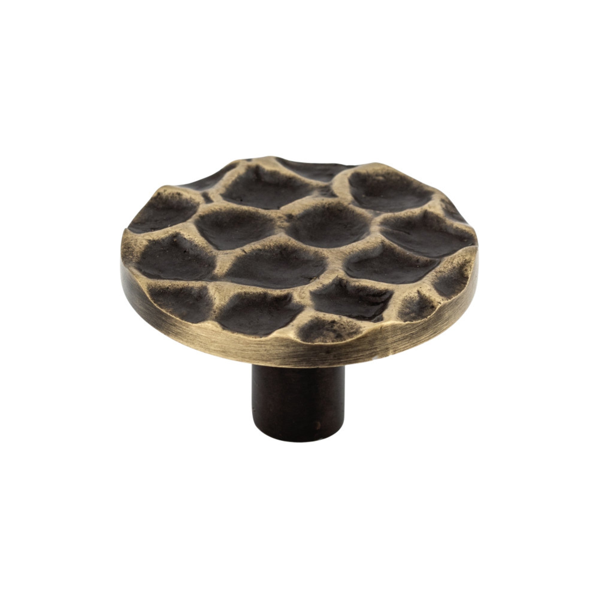 TOP KNOBS TK297BA Cobblestone 1 15/16″ Diameter Round Knob – Brass Antique